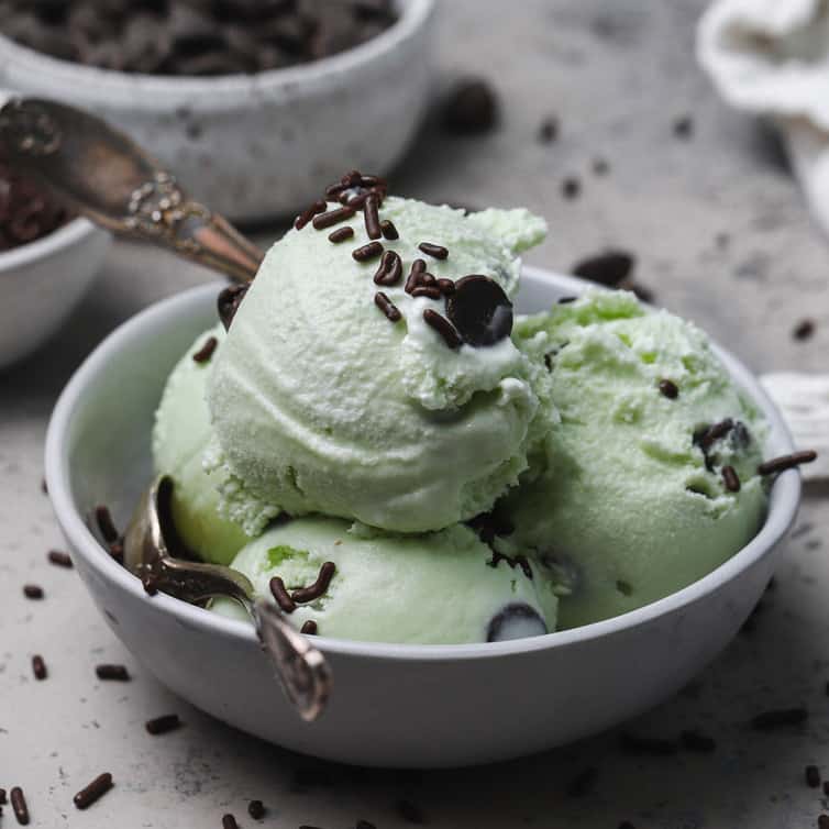 mint choco icecream